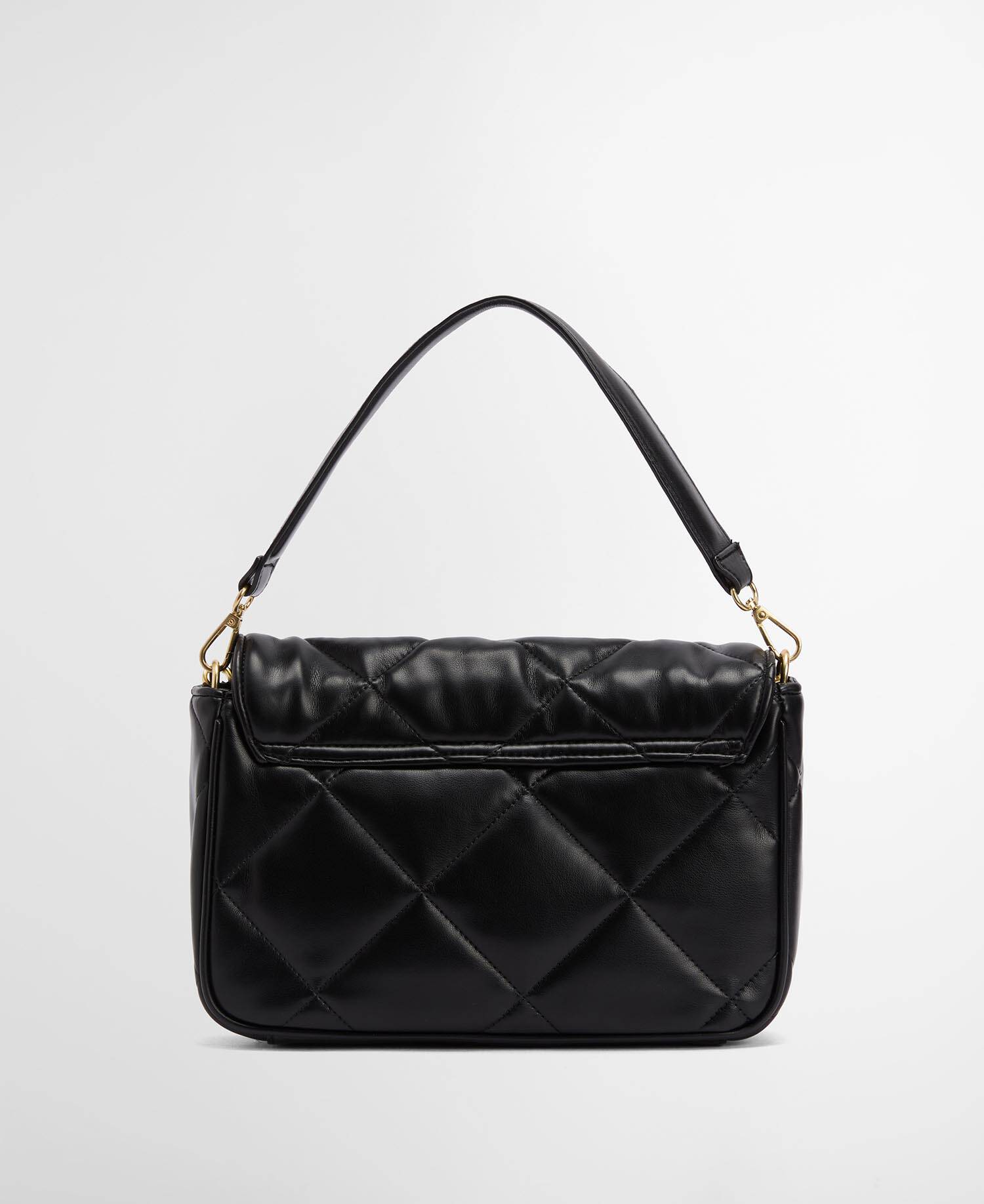 Soft Quilted Shoulder Bag Black image number 2