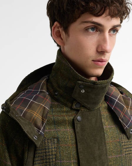 Barbour x Norbit Wolljacke Olive
