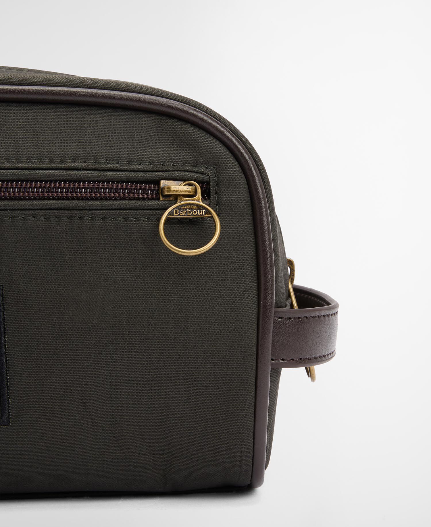 Kulturtasche Wax Olive/Beacon