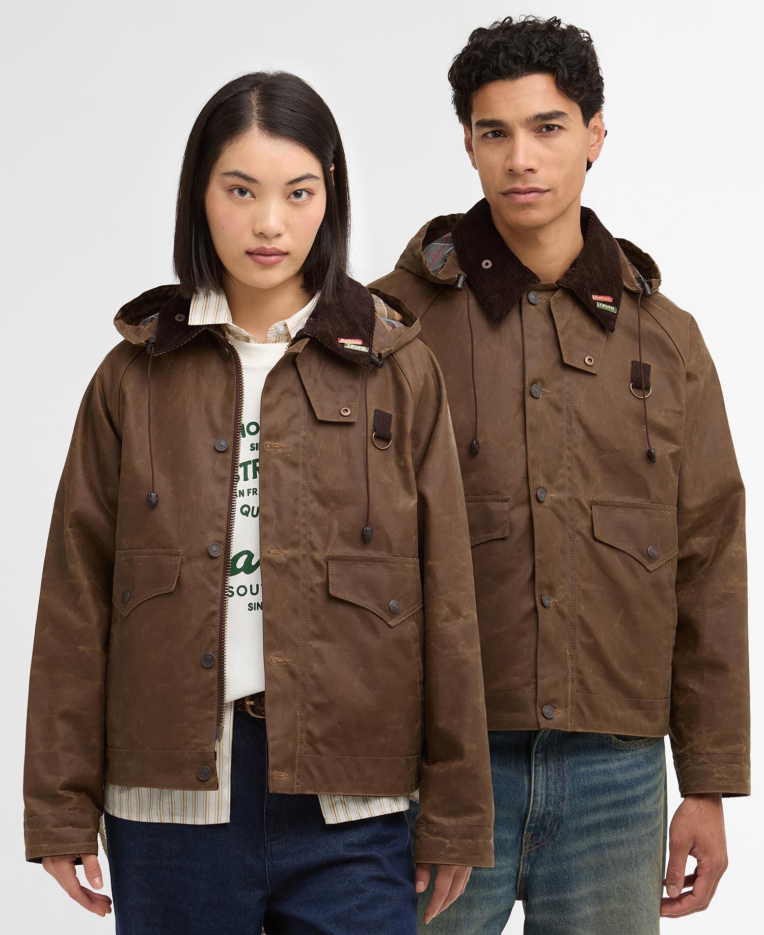 Barbour x Levi's Spey Waxed Jacket Tan