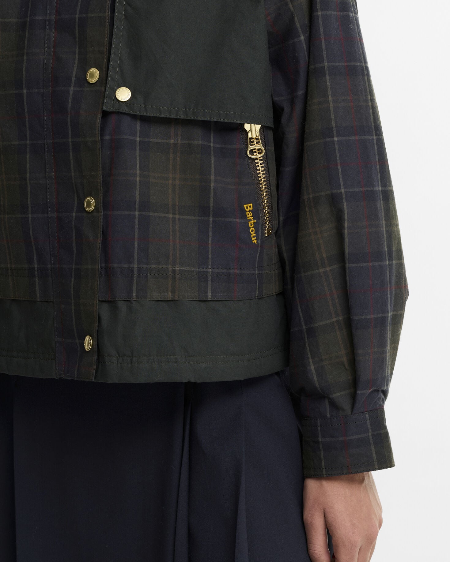 Truro Check Casual Jacket Shadow Classic/Dk Fern/Mixed Tartan