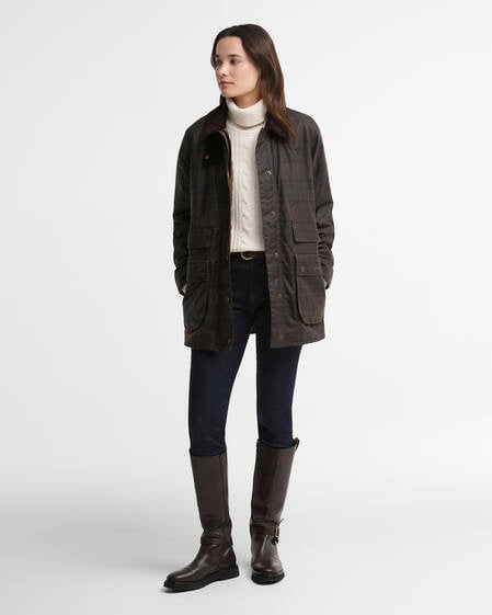 Barbour Wachsjacke Modern Checked Border Muted Tartan