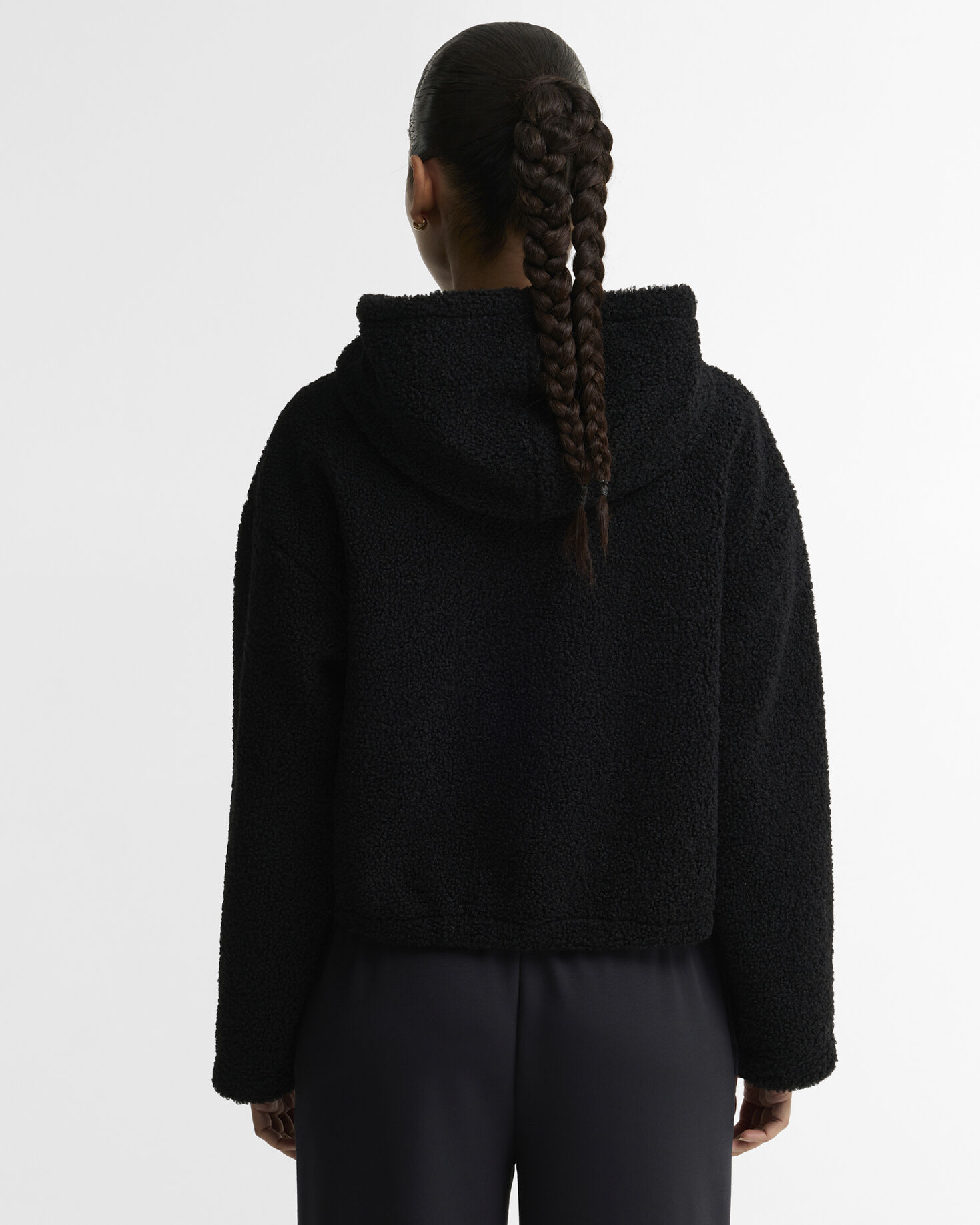 Lilah Fleece Hoodie Black