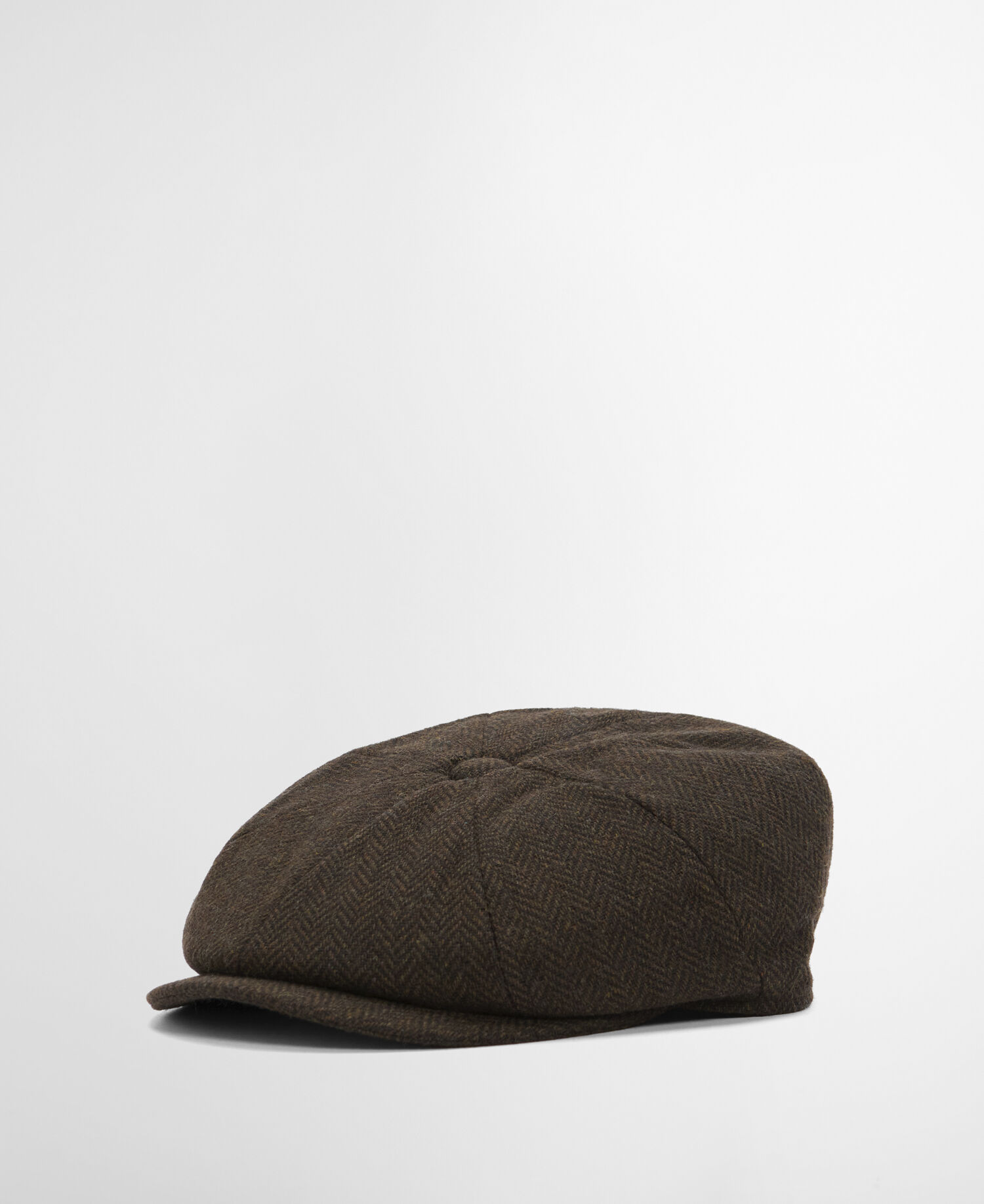 Fyne Tweed Baker Boy Cap Dark Brown