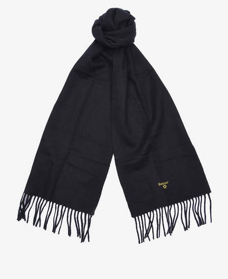 Plain Lambswool Scarf Classic Black