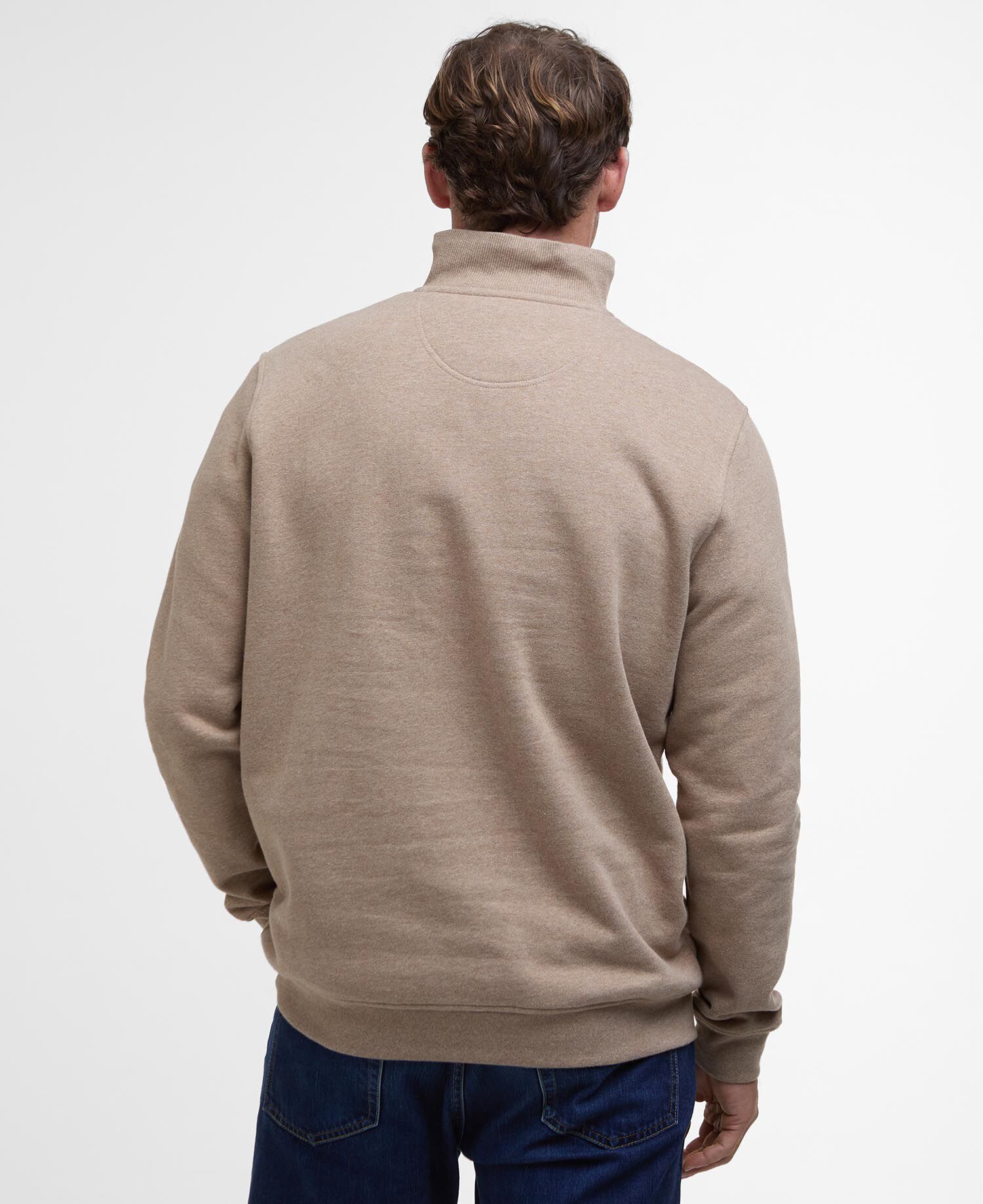 Nelson Quarter-Zip Sweatshirt Stone Marl