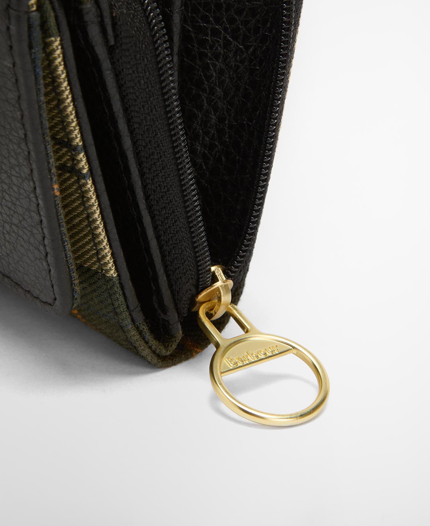 Rosa Leather French Purse Black/Ancient