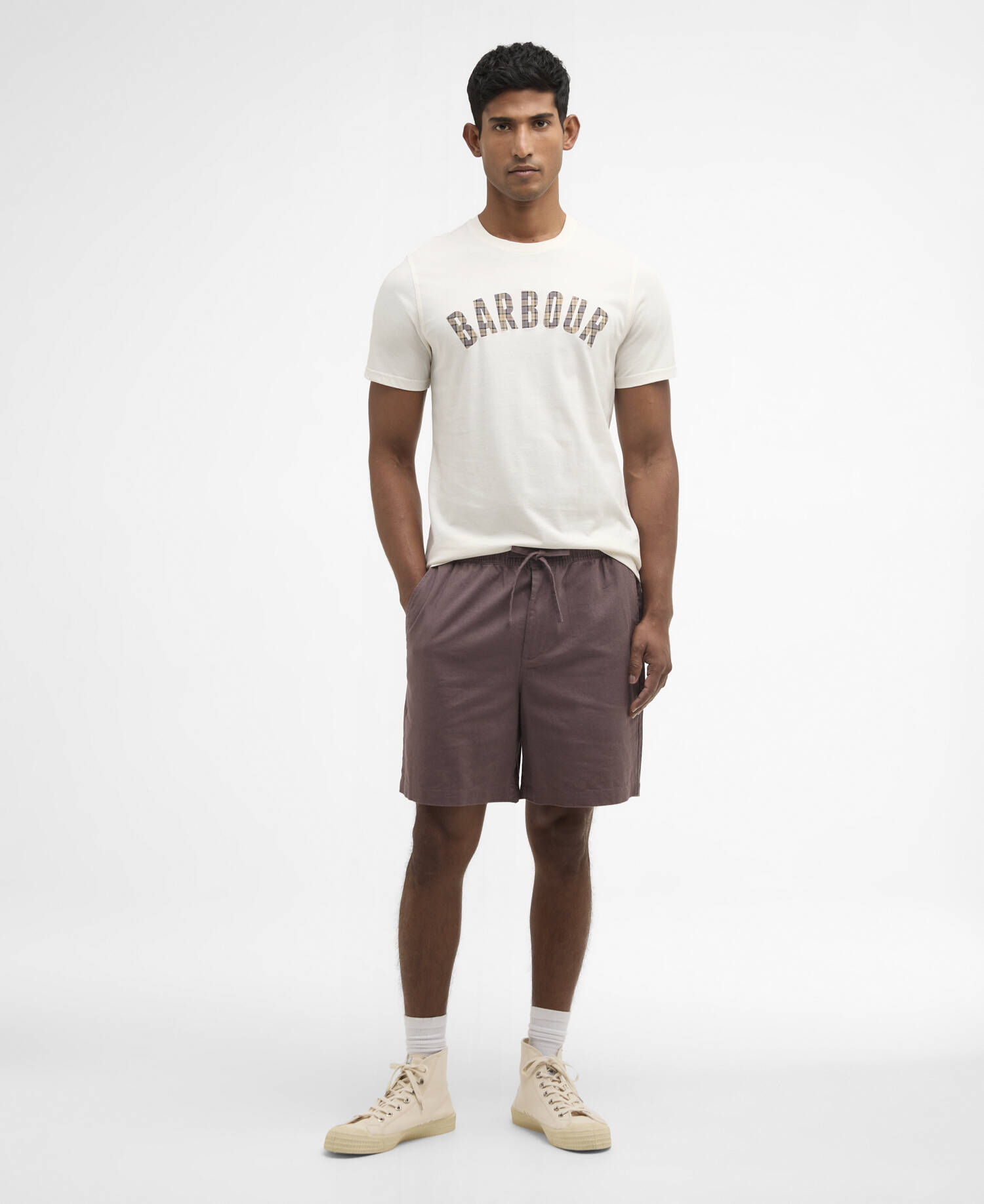Berwick Tartan T-Shirt Whisper White image number 1
