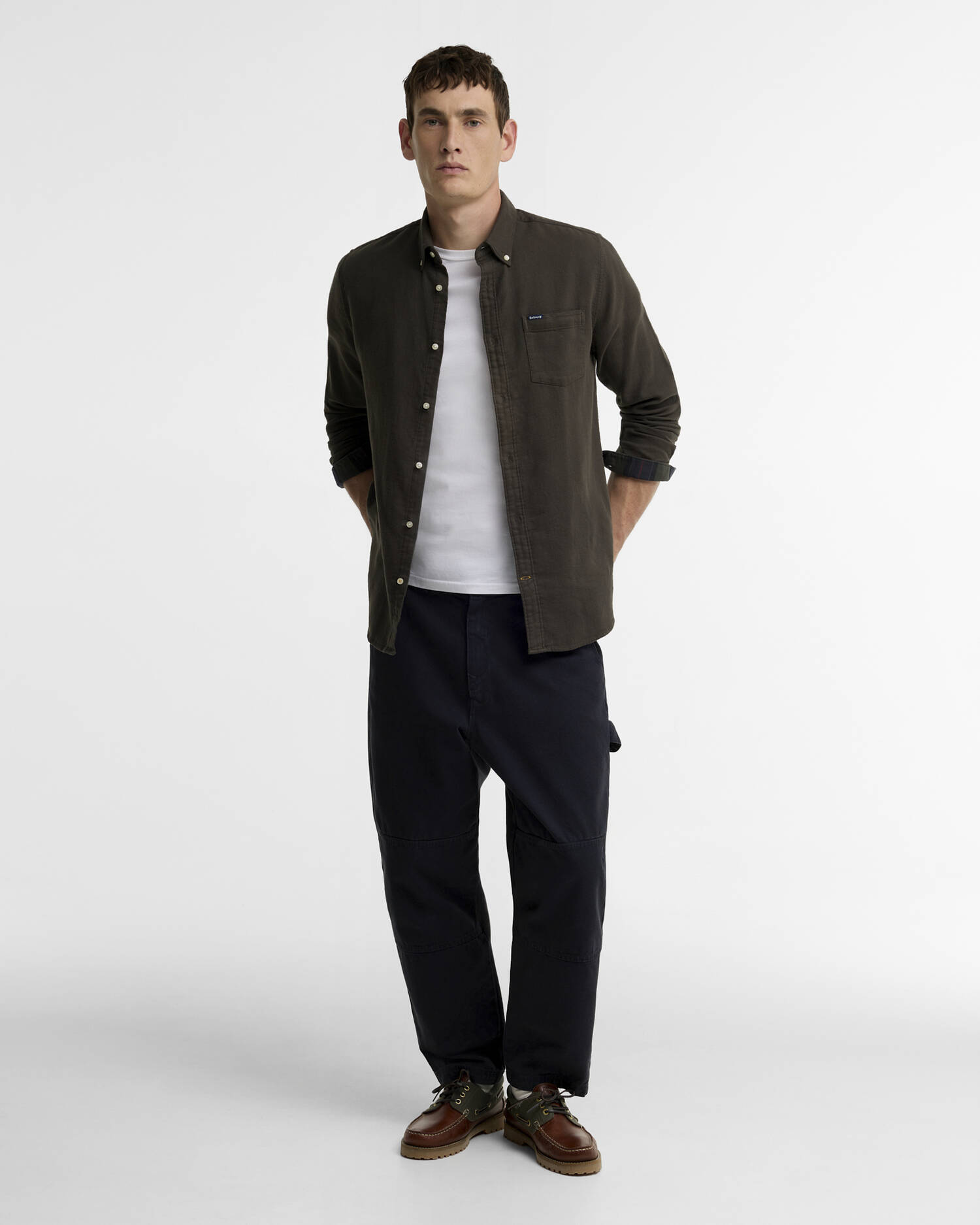 Buckley Tailored Long-Sleeved Shirt Sage image number 1