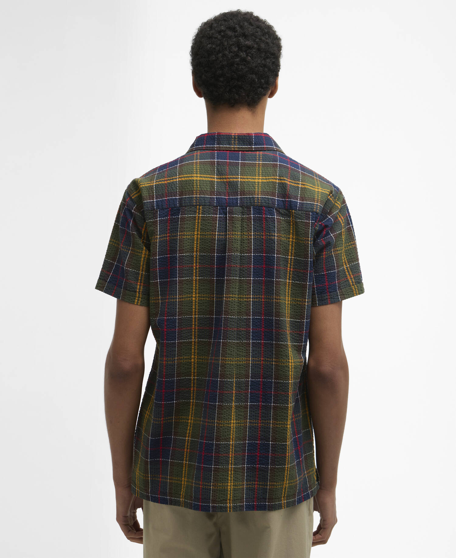 Clyde Short-Sleeved Seersucker Tartan Shirt Classic Tartan image number 2