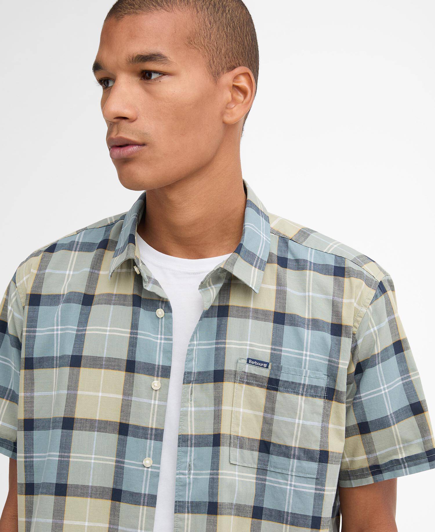 Gordon Short-Sleeved Tailored Shirt Highland Loch Tartan image number 3