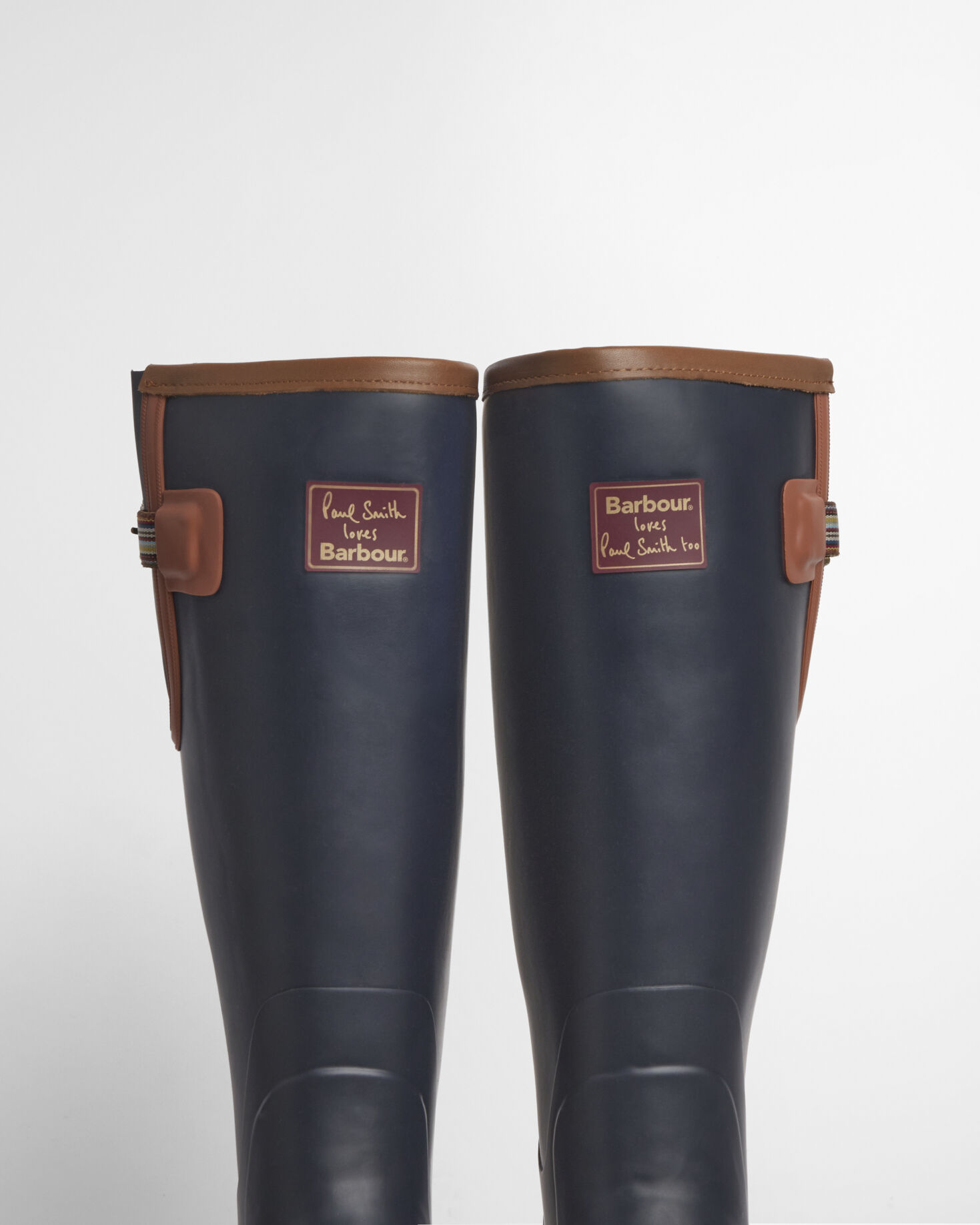 Paul Smith Loves Barbour Herren Gummistiefel Navy