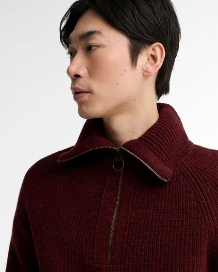 Riggbay Half-Zip Jumper Chestnut