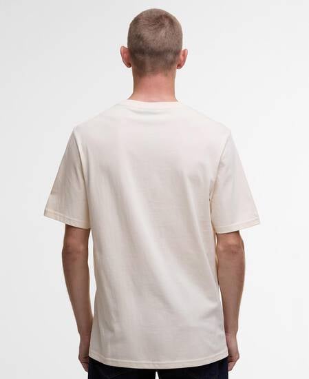 T-shirt con stampa Moakes Calico White