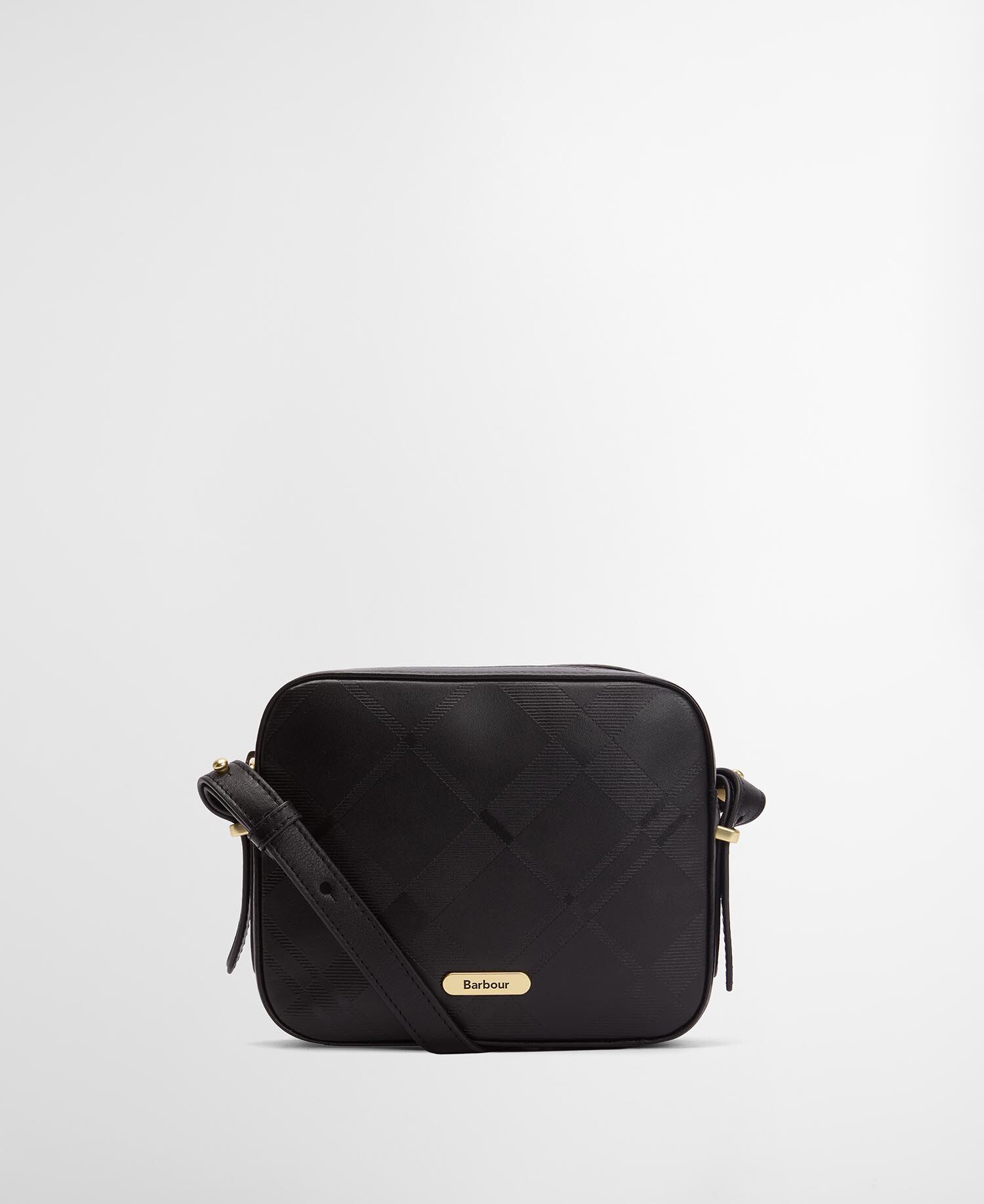 Ledertasche Daphne Crossbody Black/ Deboss Tartan