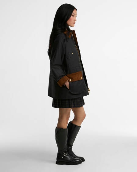 Treeton Waxed Jacket Navy/Ancient