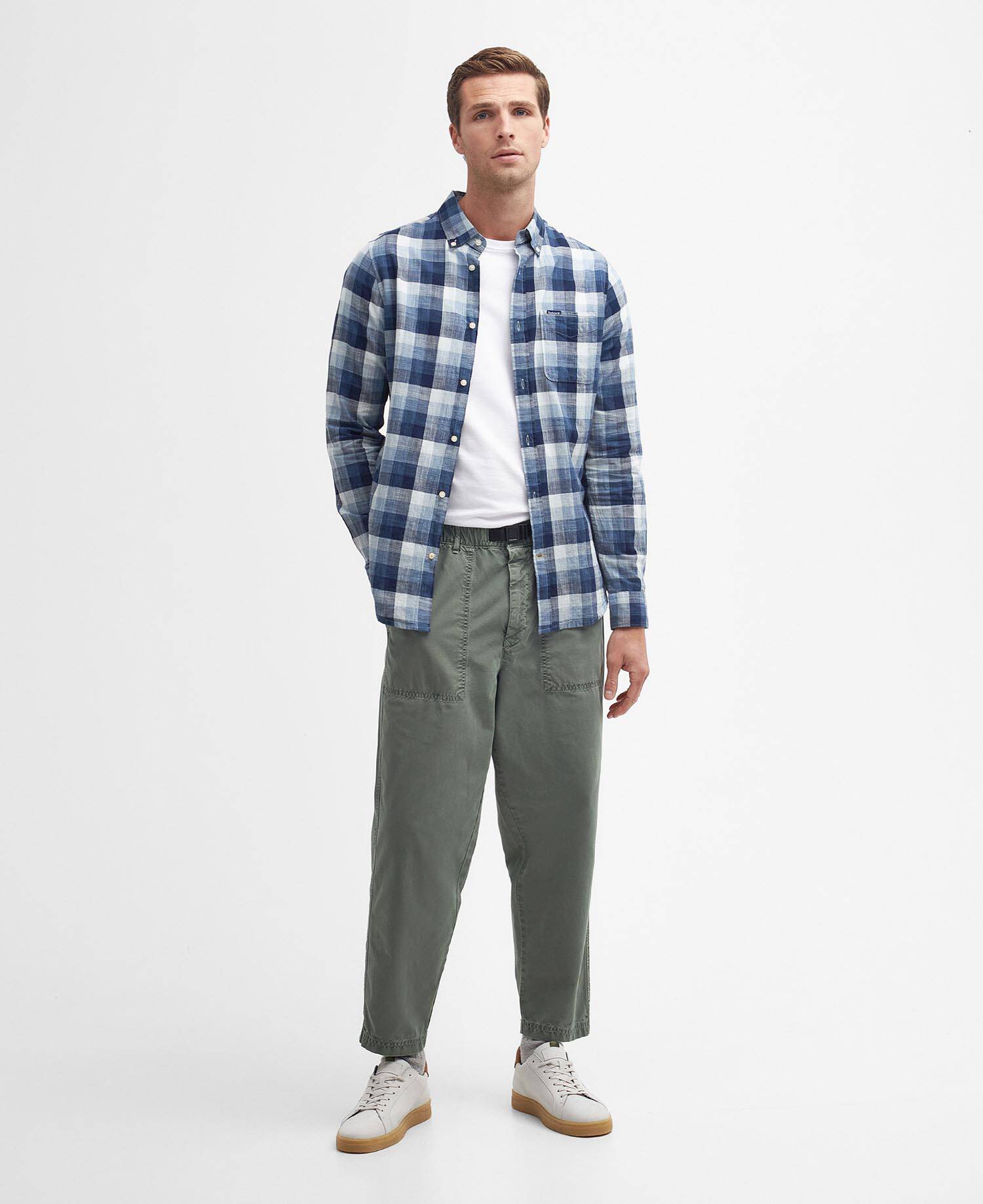 Hillroad Tailored Long-Sleeved Shirt Classic Navy image number 1