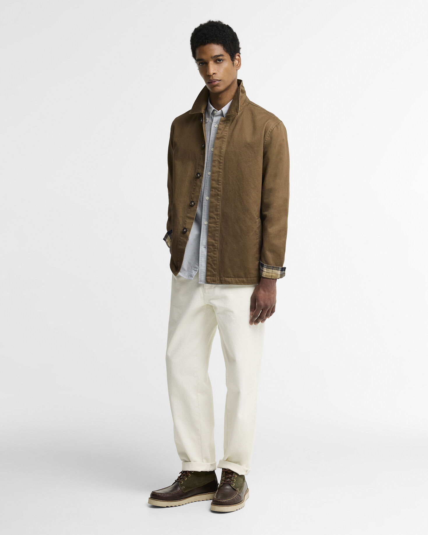 Overshirt Yorklane Twill Dark Sand