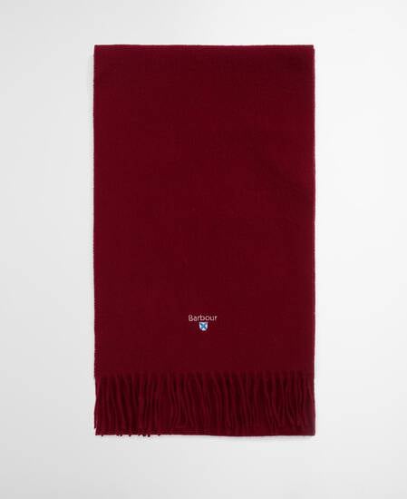 Schal Plain Lammwolle Biking Red