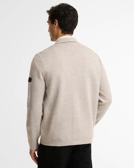 Burley Zip-Up Cardigan Concrete