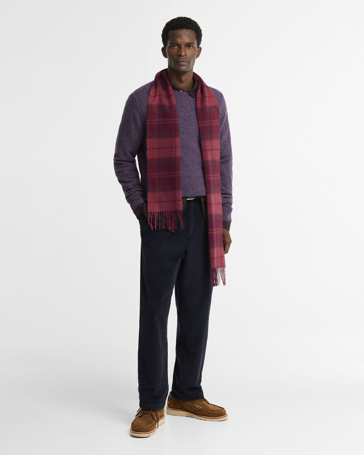 Essential Crew-Neck Jumper Grape