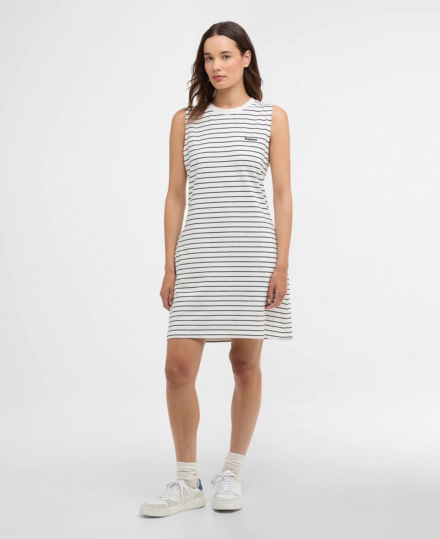 Mini abito con motivo a righe Hartland Cloud/Navy Stripe
