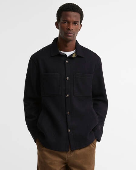 Overshirt misto lana Marltown leggermente aderente Navy Marl