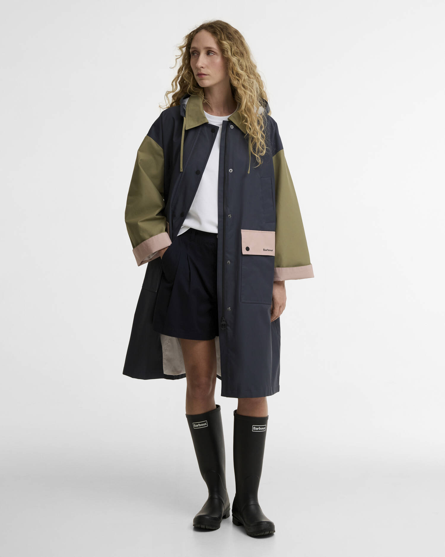 Jacke Blearigg Showerproof Dusk Grey / Gardenia / Bleached Olive / Lilac Ash image number 0