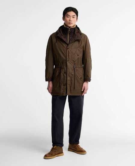 Ursula Waxed Parka Bark