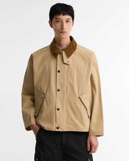 Transporter Oversized Casual Jacket Stone