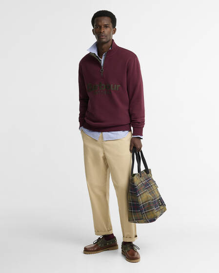 Fosse Half-Zip Sweatshirt Dark Bordeaux