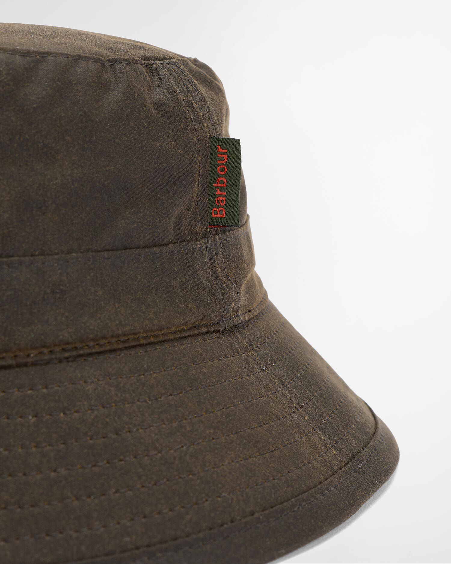 Waxed Bucket Hat Olive
