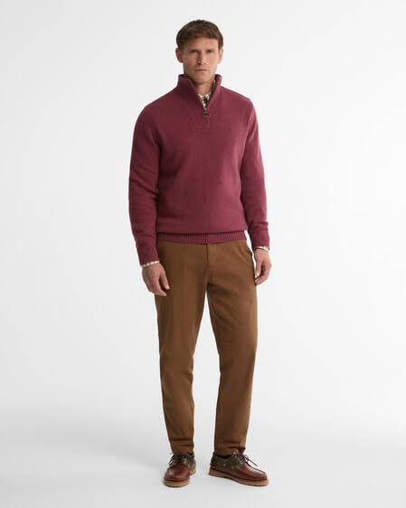 Nelson Essential Quarter-Zip Jumper Mauve