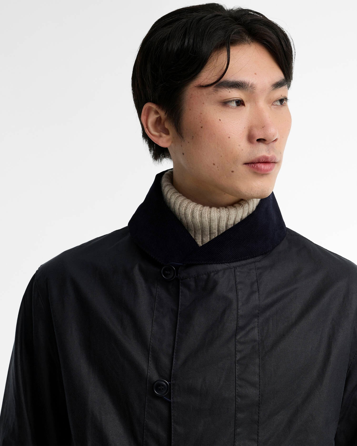 Macdale Waxed Jacket Navy image number 3