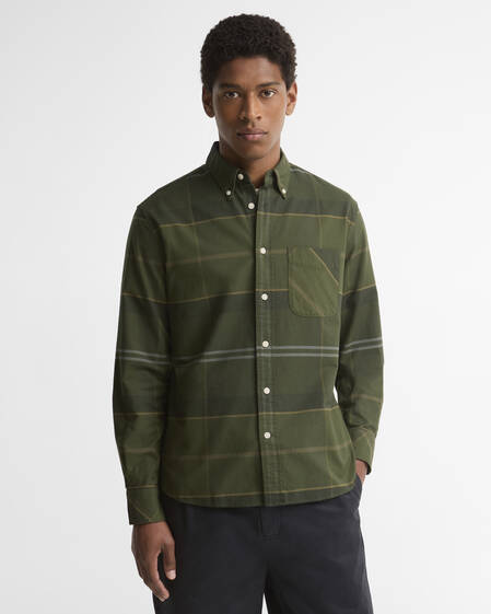Barbour Hemd Mineral Tartan Dunoon Authentic Fit Pine Glen