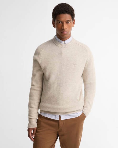 Newtown Crew Neck Jumper Light Grey