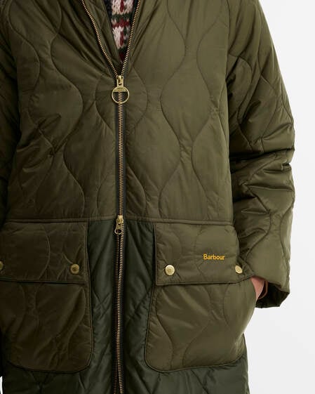 Osbourne Quilted Jacket Olive/Fern/Mixed Tartan