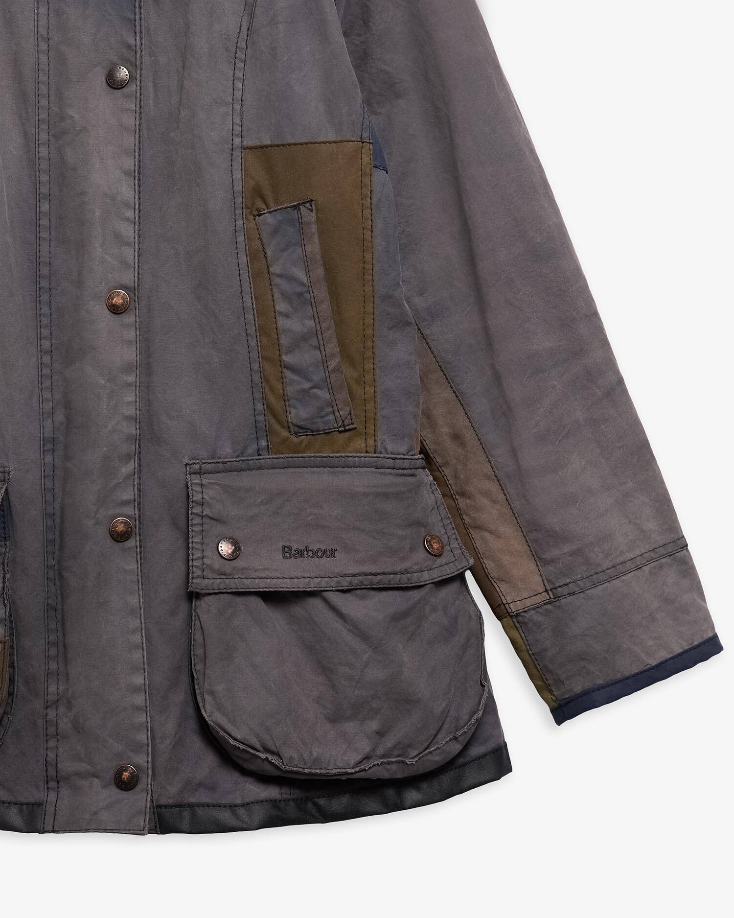 Barbour Re-loved Women's Beadnell Waxed Jacket - Size 10 Navy image number 2