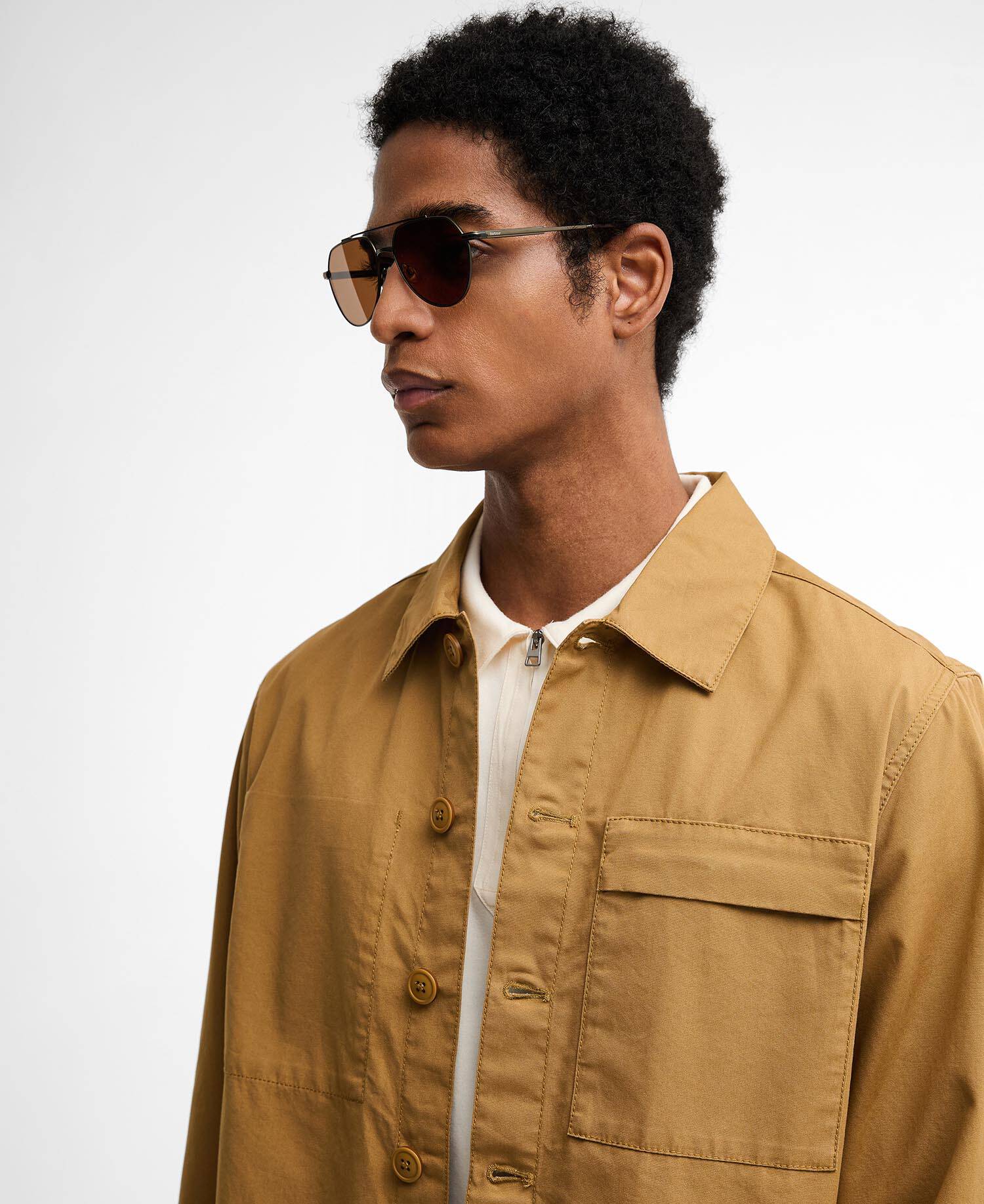 Sherburn Overshirt Camel image number 3