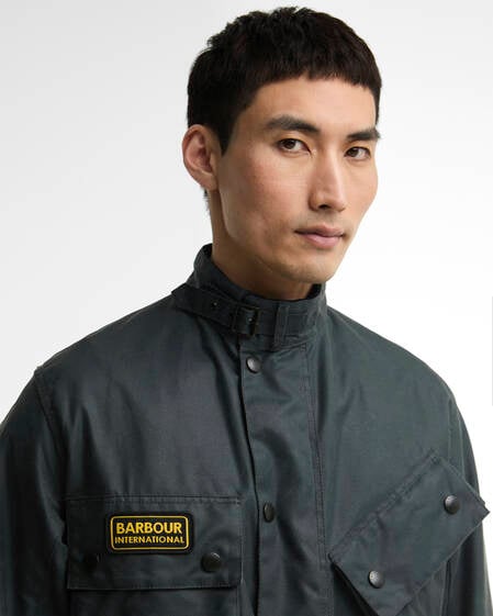 Giacca originale cerata Dark Slate