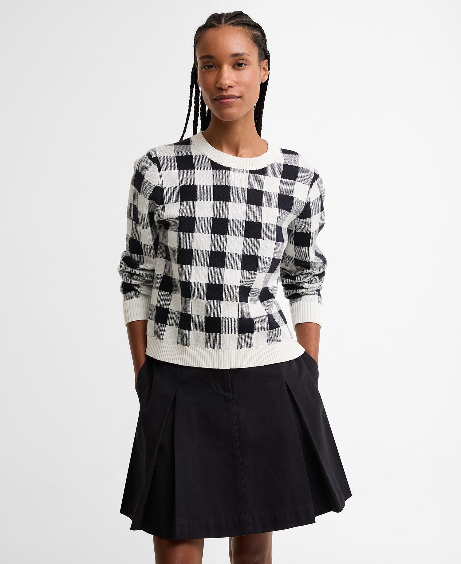 Maglione girocollo a quadretti Avebury Multi