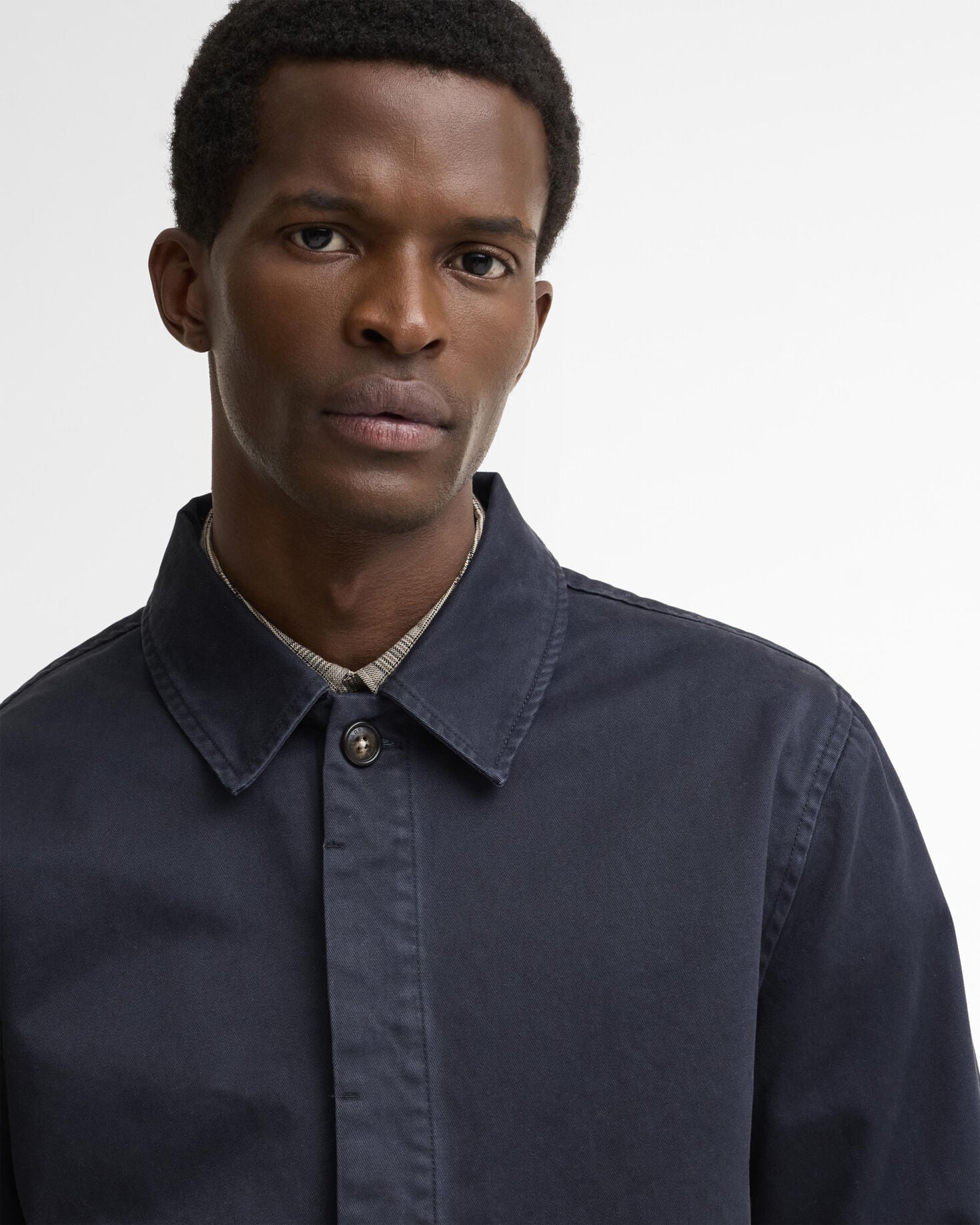 Barbour Overshirt Yorklane Twill Dark Navy