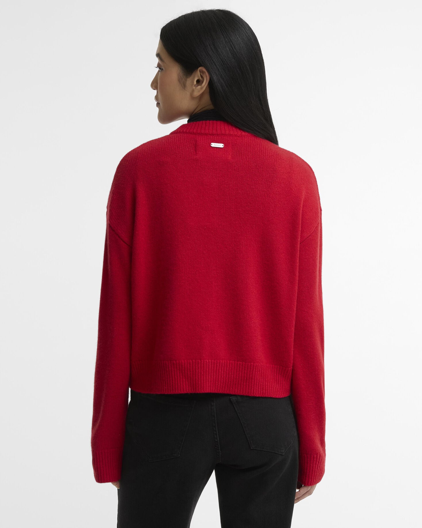 Woodhouse Wool-Blend Cardigan Crimson