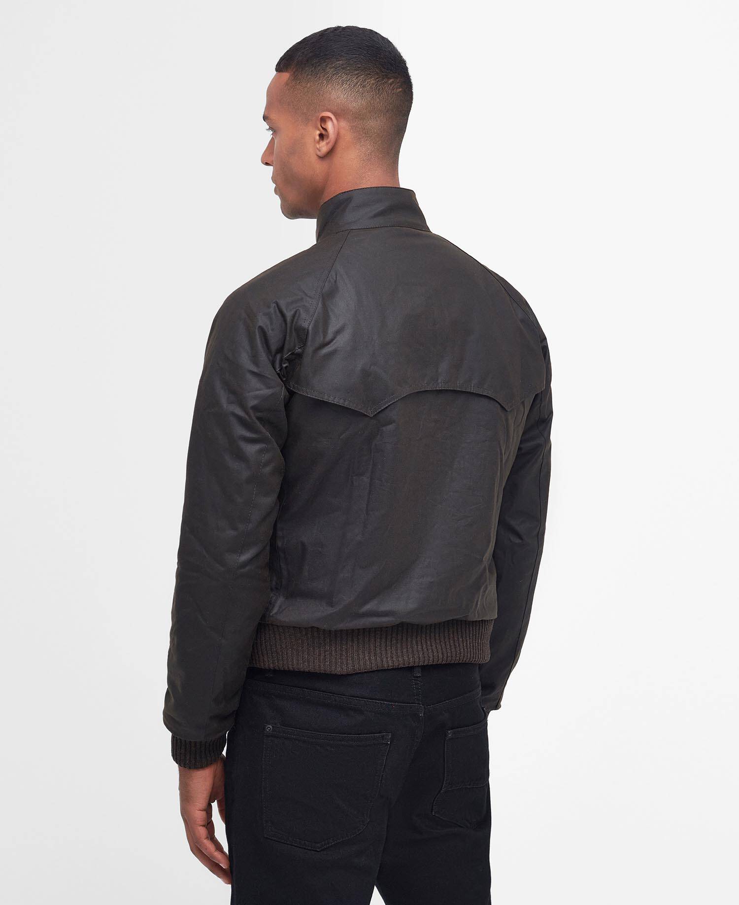 Merchant Waxed Jacket Olive image number 1