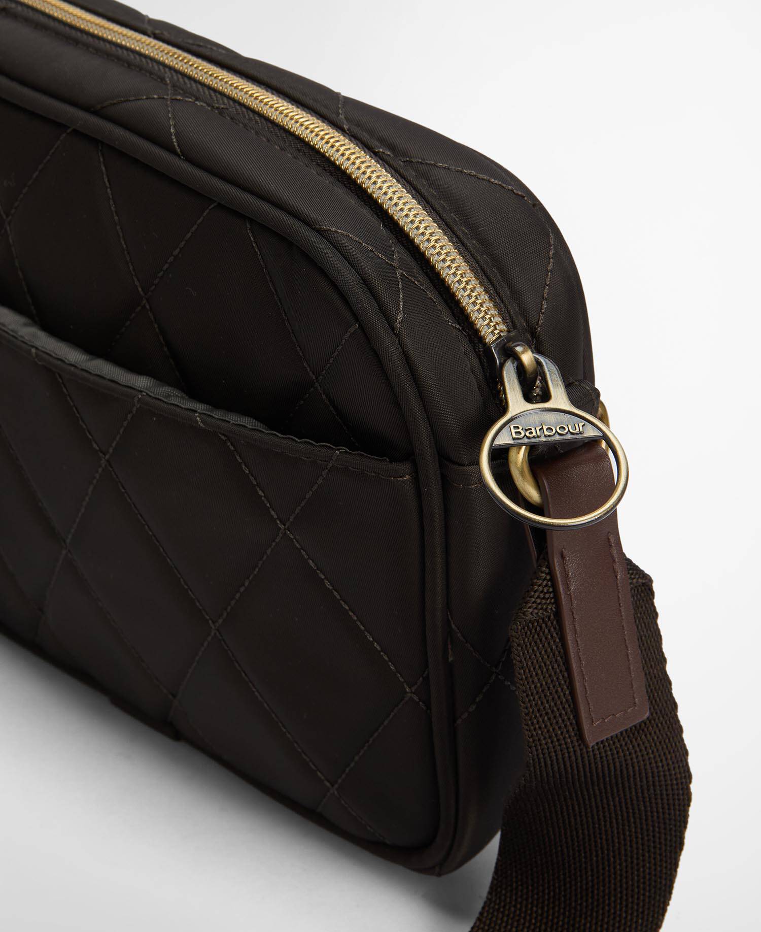 Quilted Crossbody Bag Olive image number 4