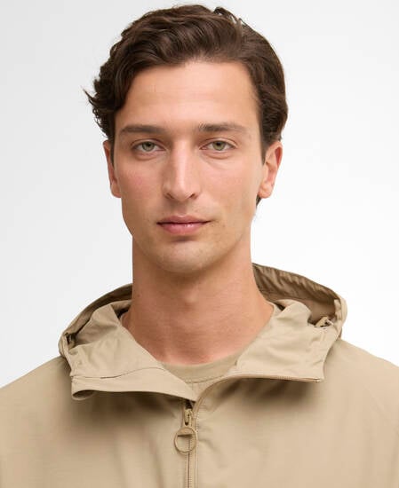 Modern Rokig Hooded Showerproof Jacket Washed Stone