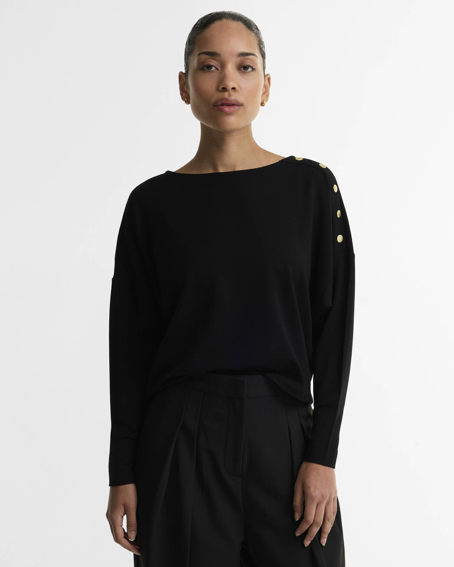 Cyrus Long-Sleeved Top Black image number 0
