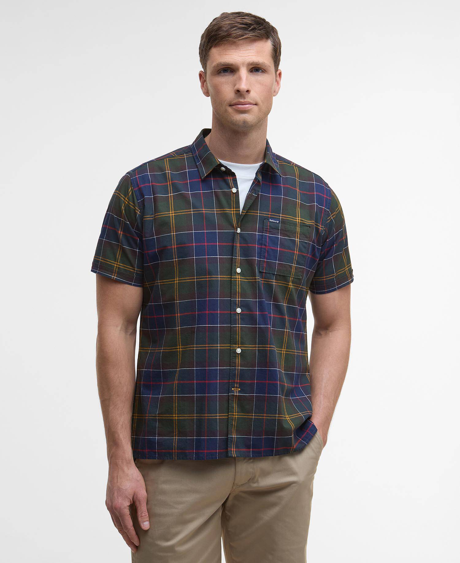 Camicia sartoriale a maniche corte Gordon Classic Tartan image number 0