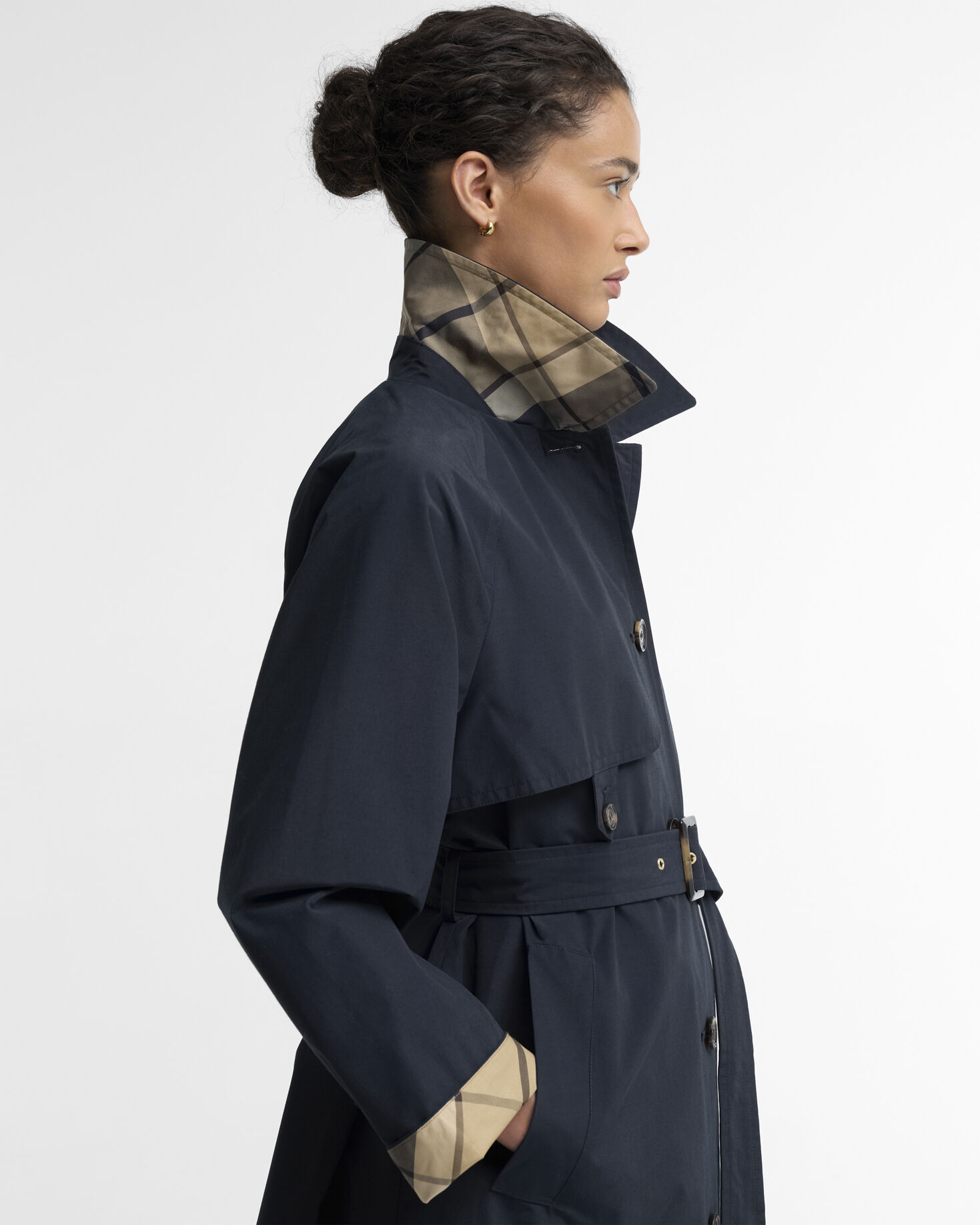 Barbour Trenchcoat Antonella Showerproof Dk Navy/Birchwood Dress