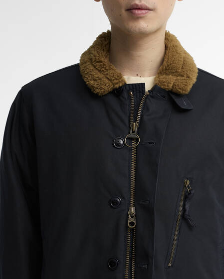 Barbour Wachsjacke Macklow Navy